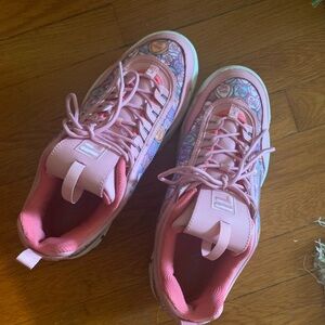 Candy heart pink sneakers!